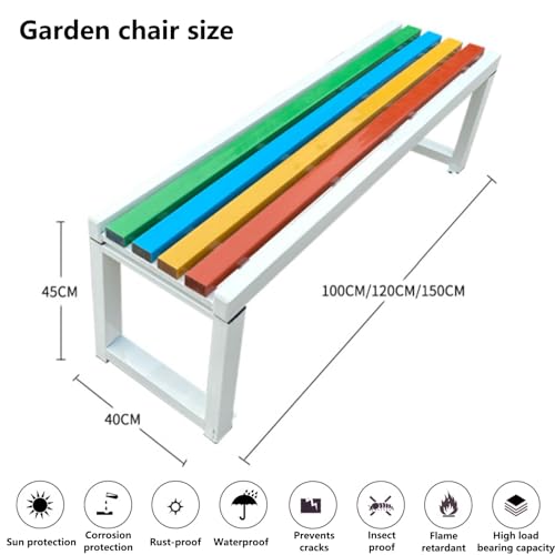 Weatherproof Metal Cast Iron Park Bench H45081
