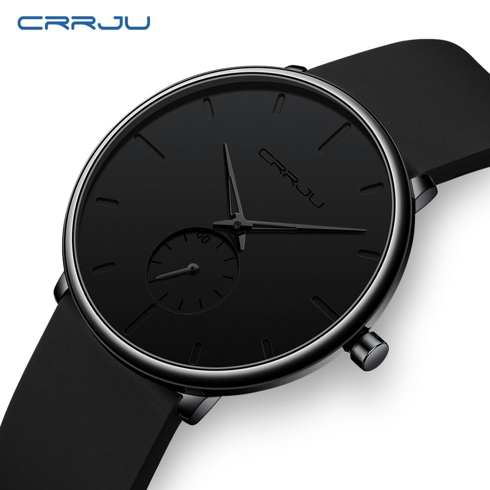 Waterproof Quartz Ultra Thin Wristwatches with Silicone Band M9291