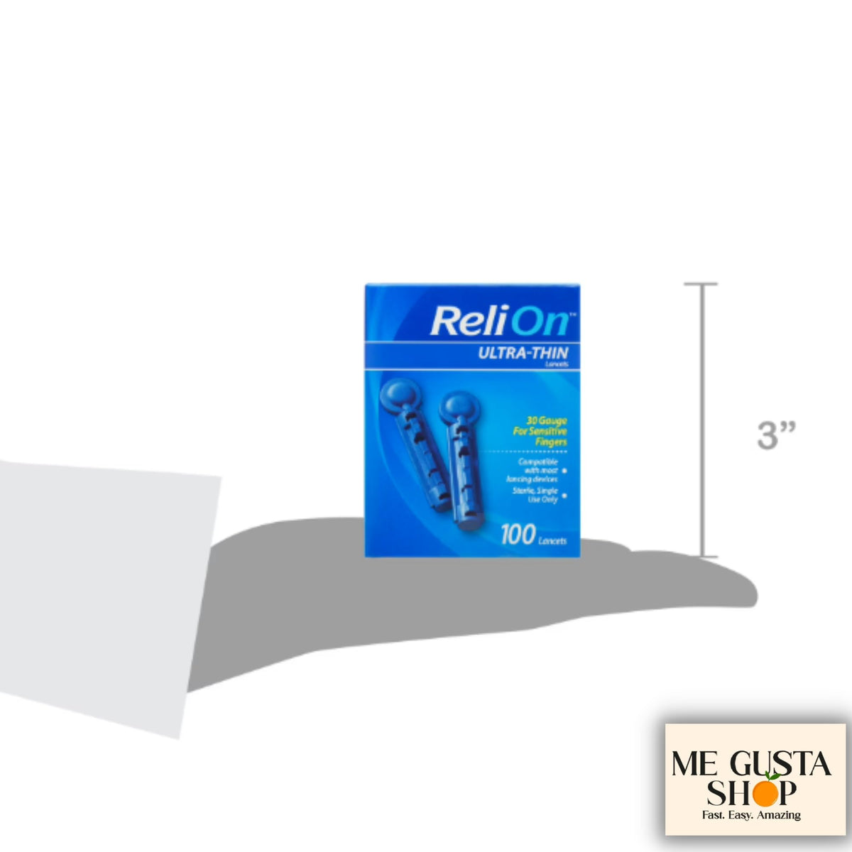 Blood Glucose Test Strips 100 Count with Ultra-Thin Blood Lancets 100 Count I7511