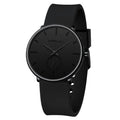 Waterproof Quartz Ultra Thin Wristwatches with Silicone Band M9291