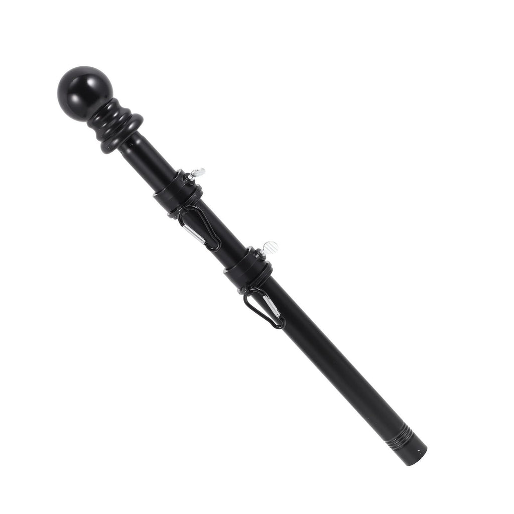 Black Rotating Flagpole Assembly with Base D104