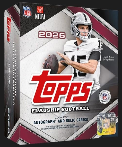 2026 Topps Flagship Football Card MEGA Box B571