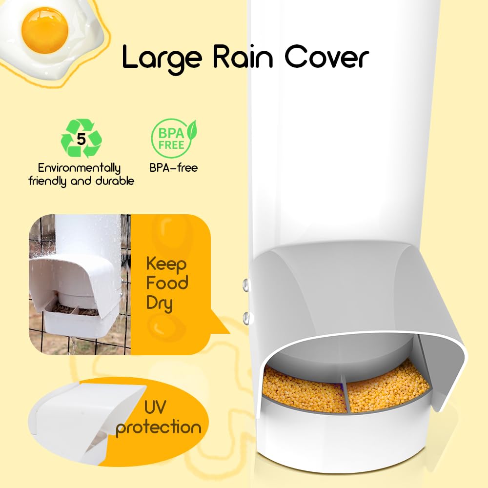 Automatic 7lb PVC Chicken Feeder M691132