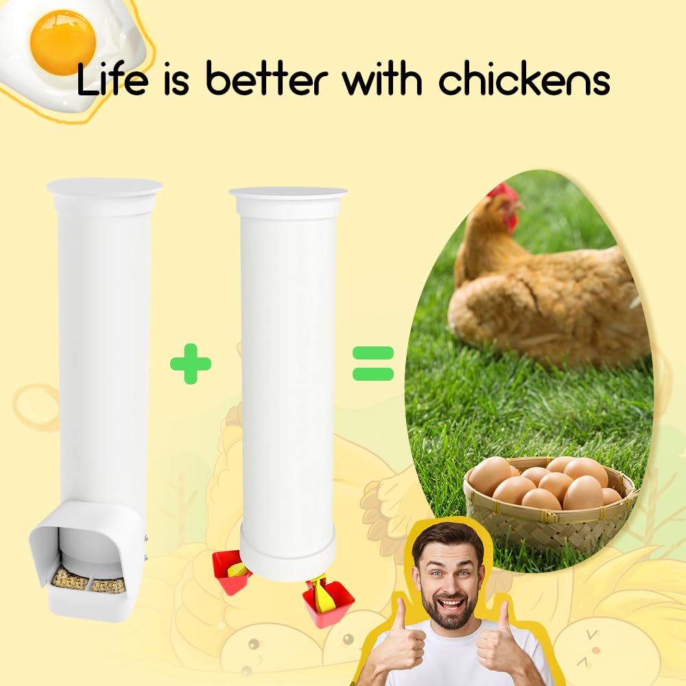 Automatic 7lb PVC Chicken Feeder M691132