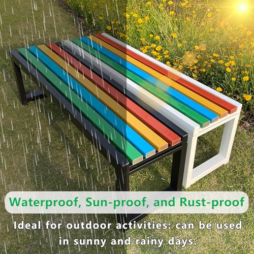 Weatherproof Metal Cast Iron Park Bench H45081