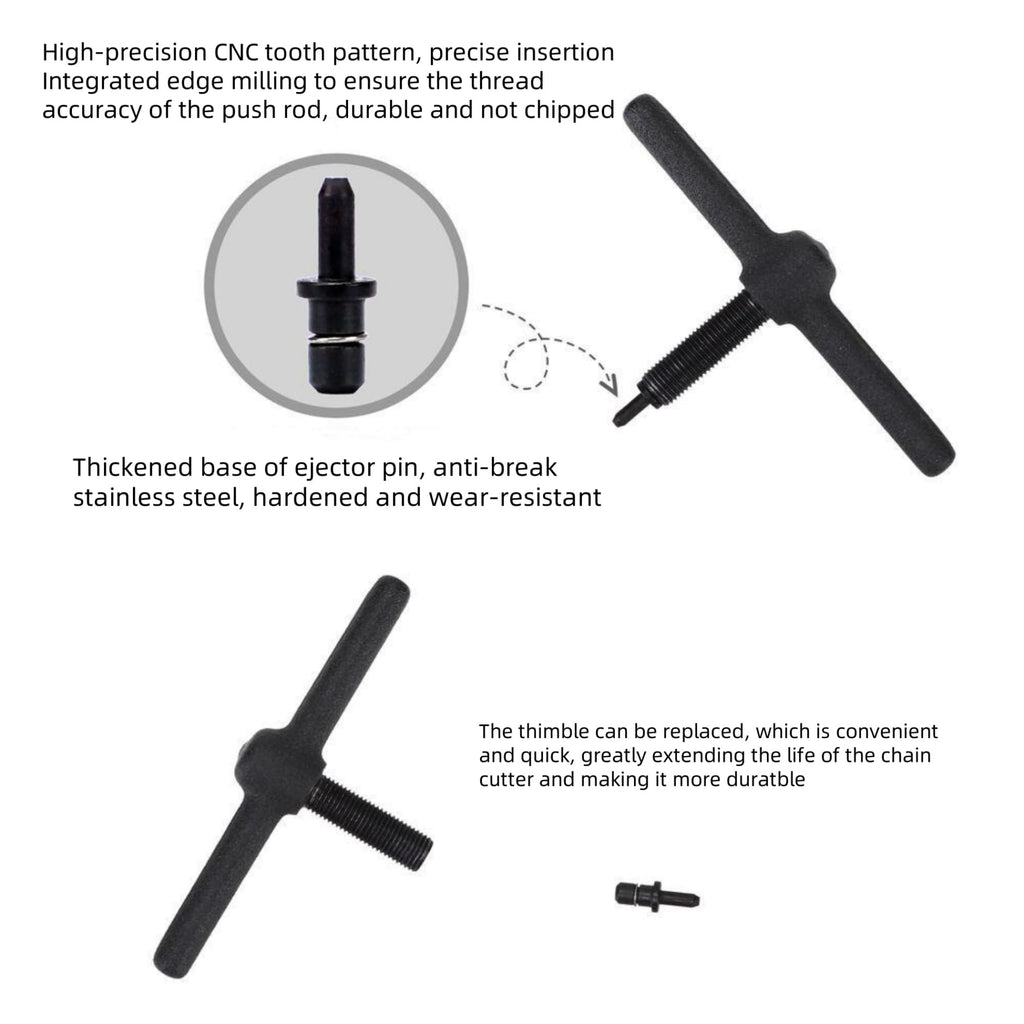 Bike Chain Tool, 1-13 Speed Chain Breaker with Spare Pins W9864