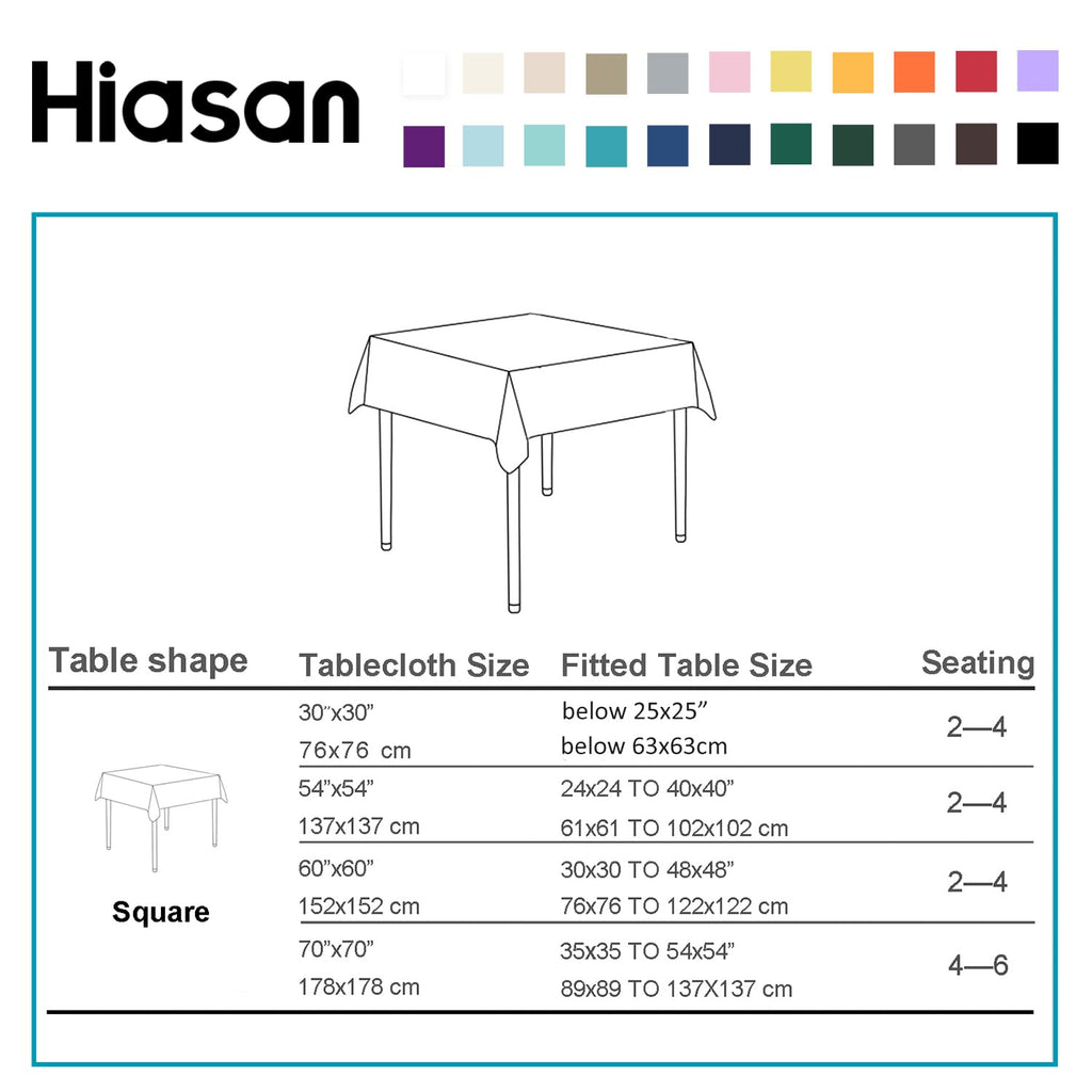 Square Checkered Tablecloth 30 x 30 Inch K931