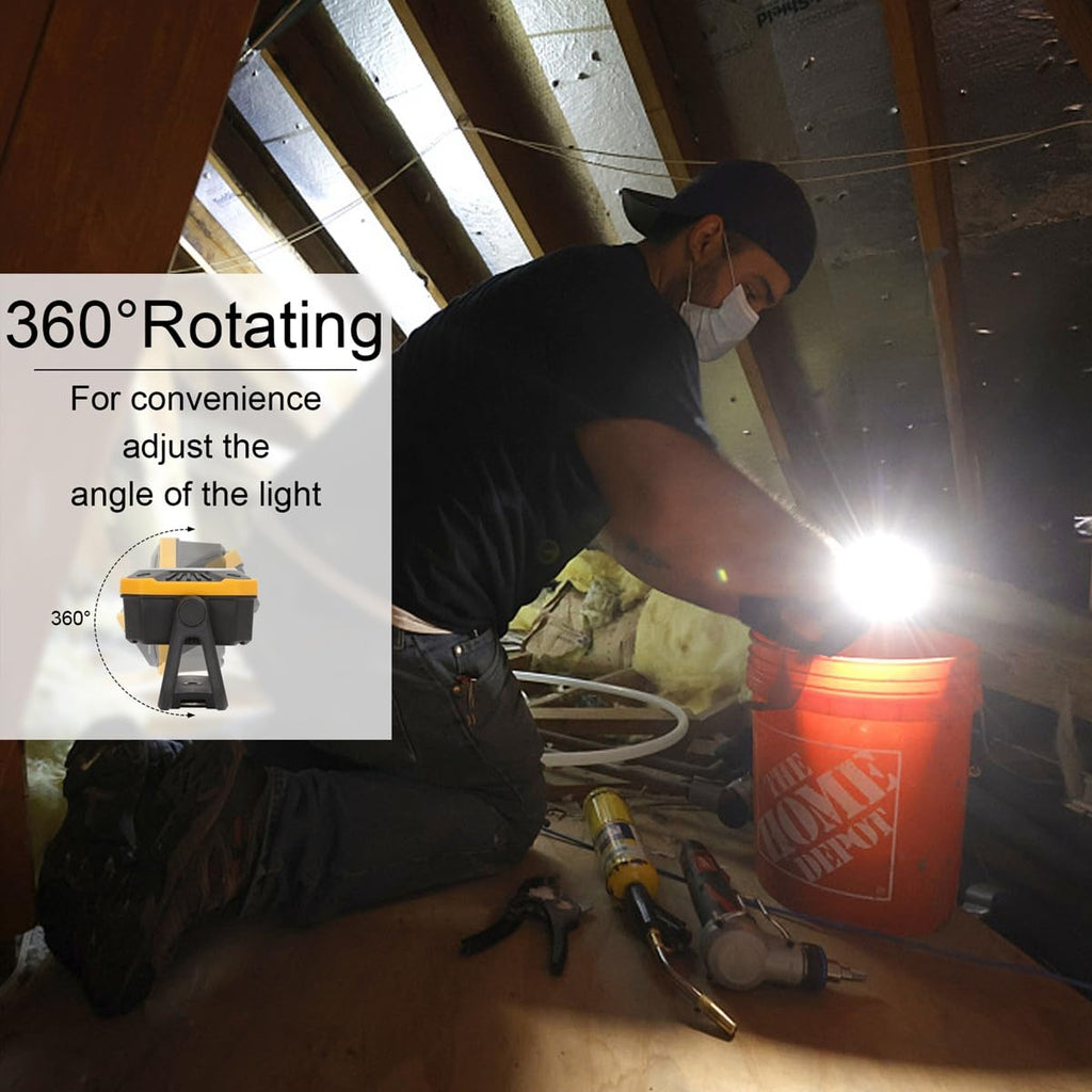LED Work Light with Magnetic Base, 2 Pack D48289