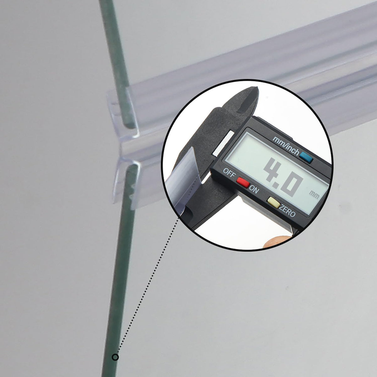 Clear Tempered Glass Canopy D756