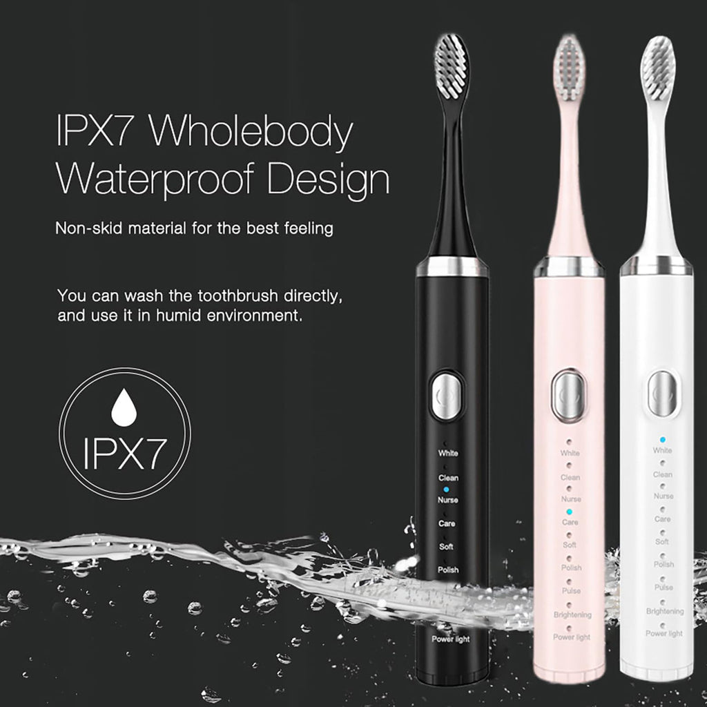 Rechargeable Electric Toothbrush with 4 Replacement Heads Z655672