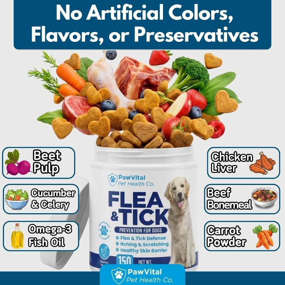 Flea and Tick Prevention for Dogs Chewables 150 Soft Chews Chicken Flavor Q936616