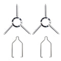 Reptile Heat Lamp Clips & Hangers Kit Stainless Steel I4223