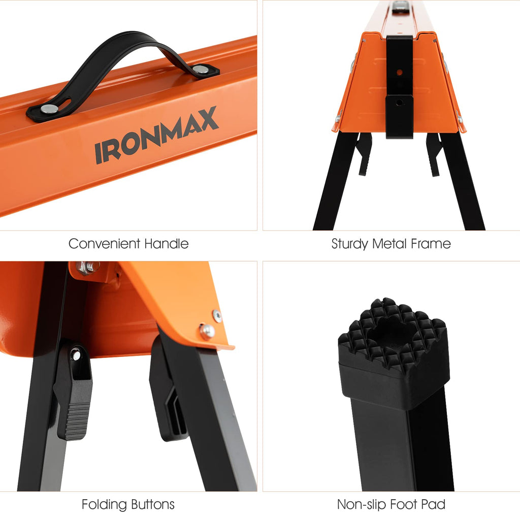 2 Pack Portable Foldable Saw Horses J69005