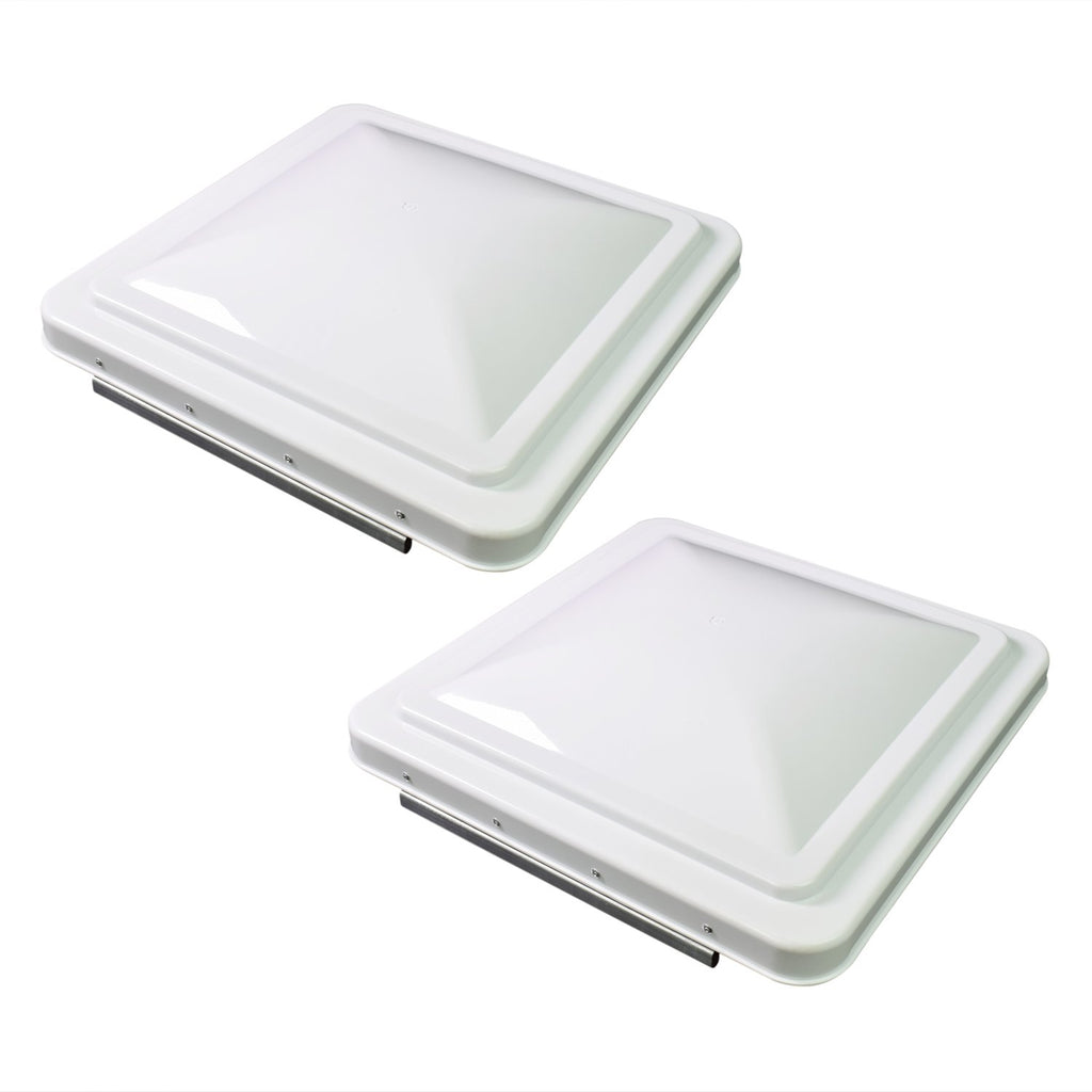 14 Inch RV Roof Vent Cover White 2-Pack Y60787