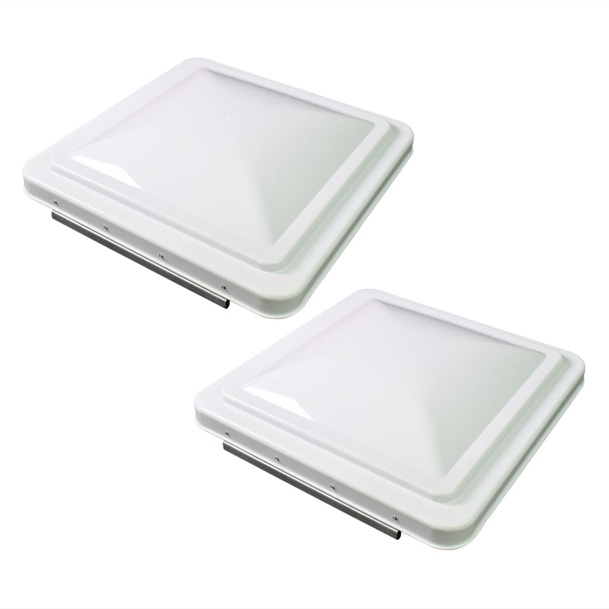 14 Inch RV Roof Vent Cover White 2-Pack Y60787