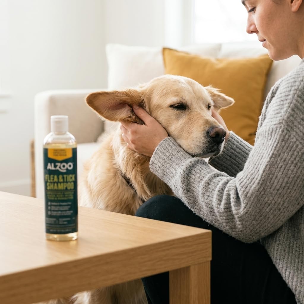 Plant Based Flea and Tick Repellent Dog Shampoo 12 Fl. Oz. E8708