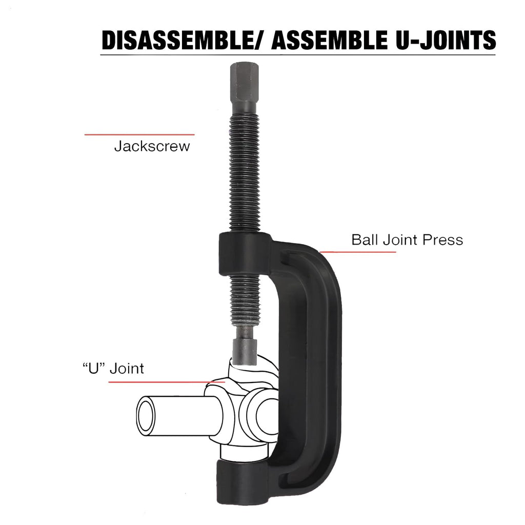 21-Piece Ball Joint Press Kit with C-Frame U34568