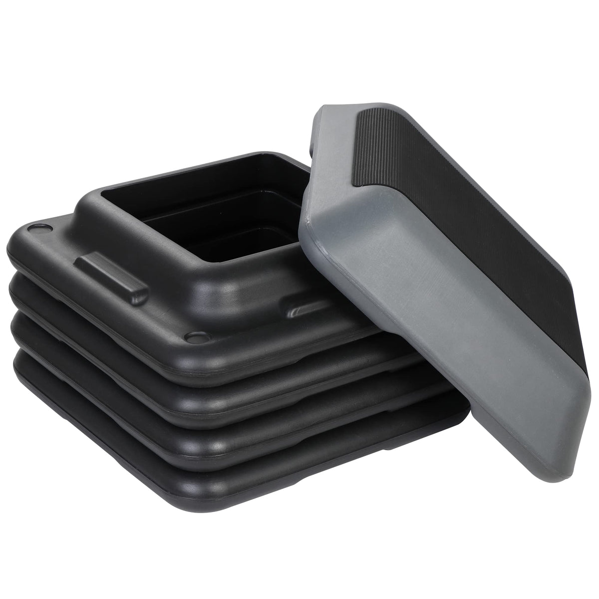 Height Adjustable Step Aerobic Platform with 4 Risers V801