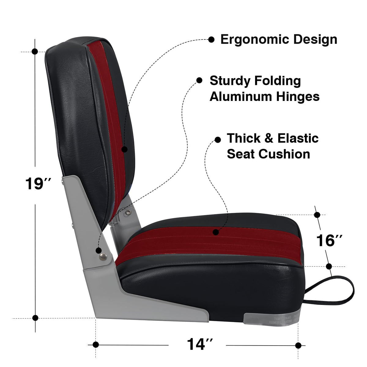 Low Back Folding Boat Seats 2 Pack W86708