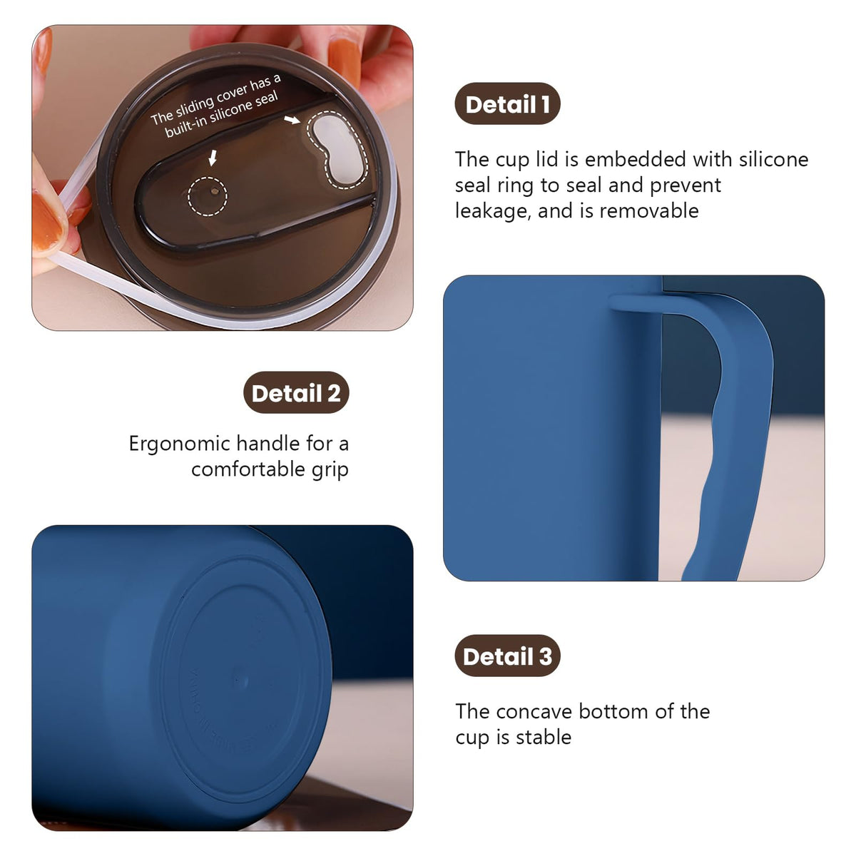 2 Pack Insulated Stainless Steel Travel Mug 16.9 oz R156