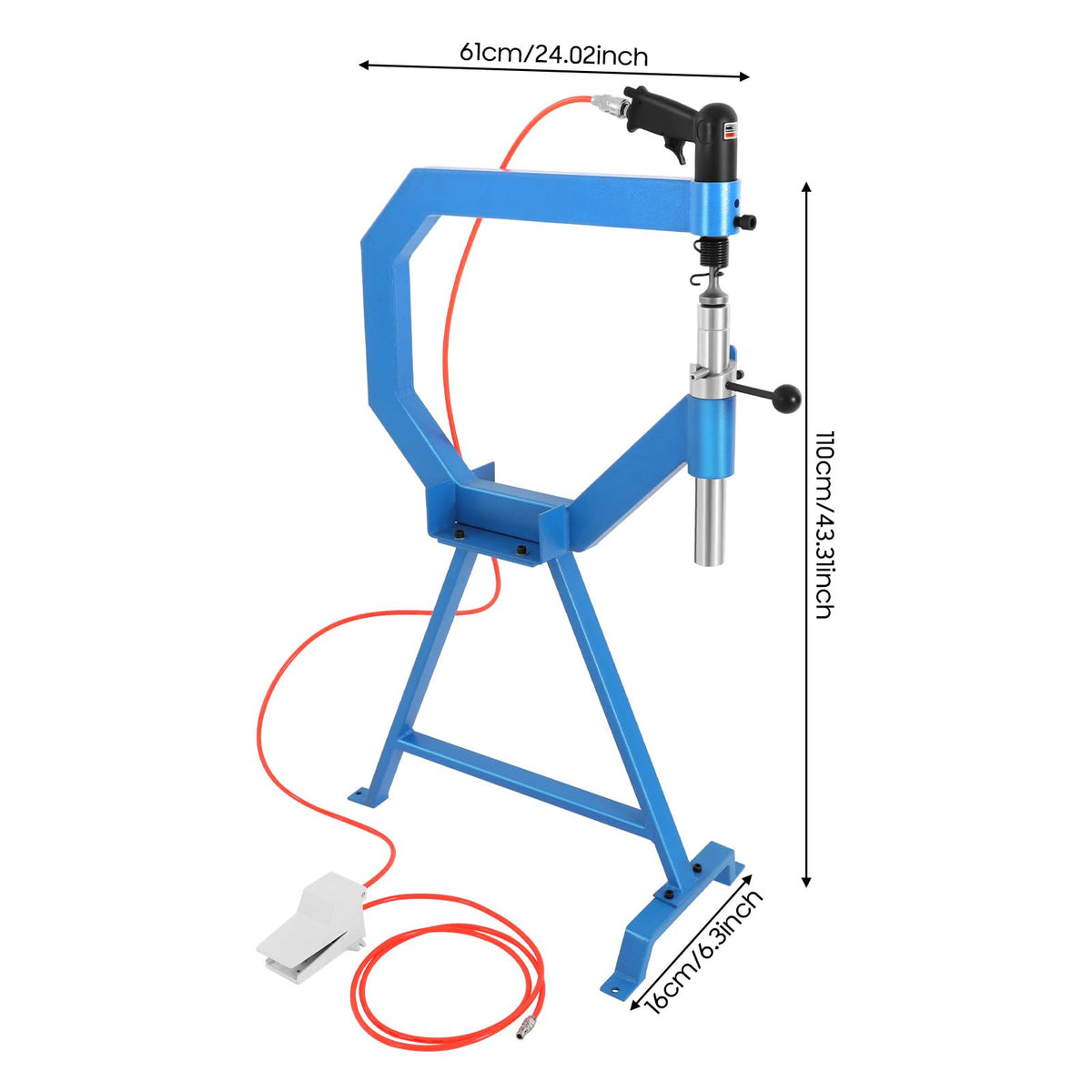 4" Pneumatic Planishing Hammer with Cast-Iron Stand I426747