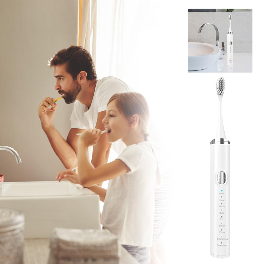 Rechargeable Electric Toothbrush with 4 Replacement Heads Z655672