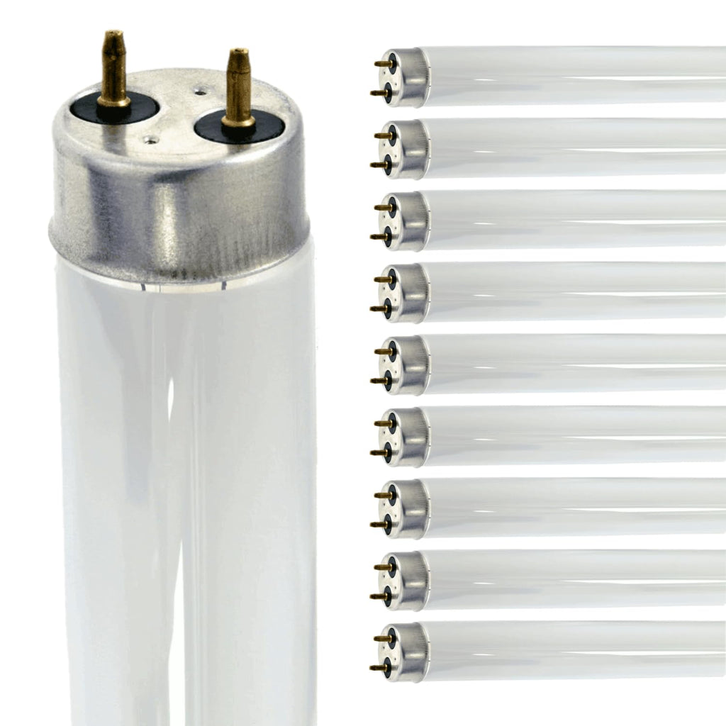 24 Inch T8 Fluorescent Tube Light Bulb 18W 4100K Cool White G13 Bi-Pin Base 1200 Lumen 2 Foot Linear Lamp Pack of 10 I155401