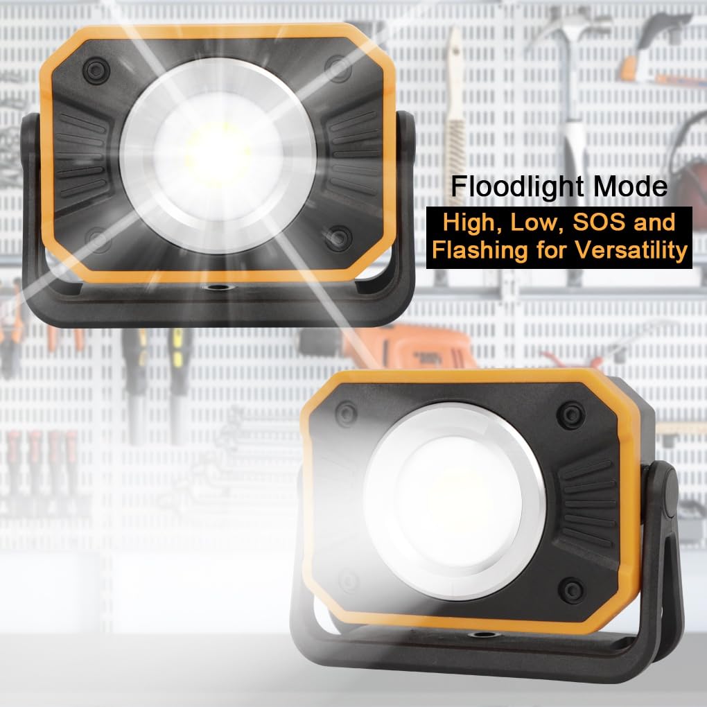 LED Work Light with Magnetic Base, 2 Pack D48289