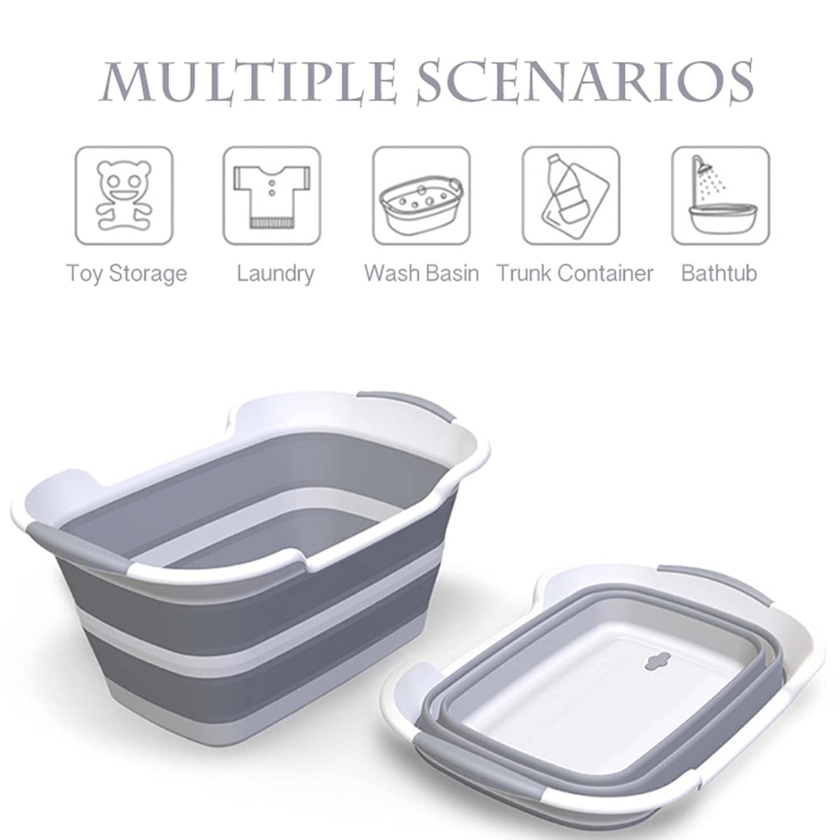 Collapsible Pet Bathtub with Water Drain Plug R6826