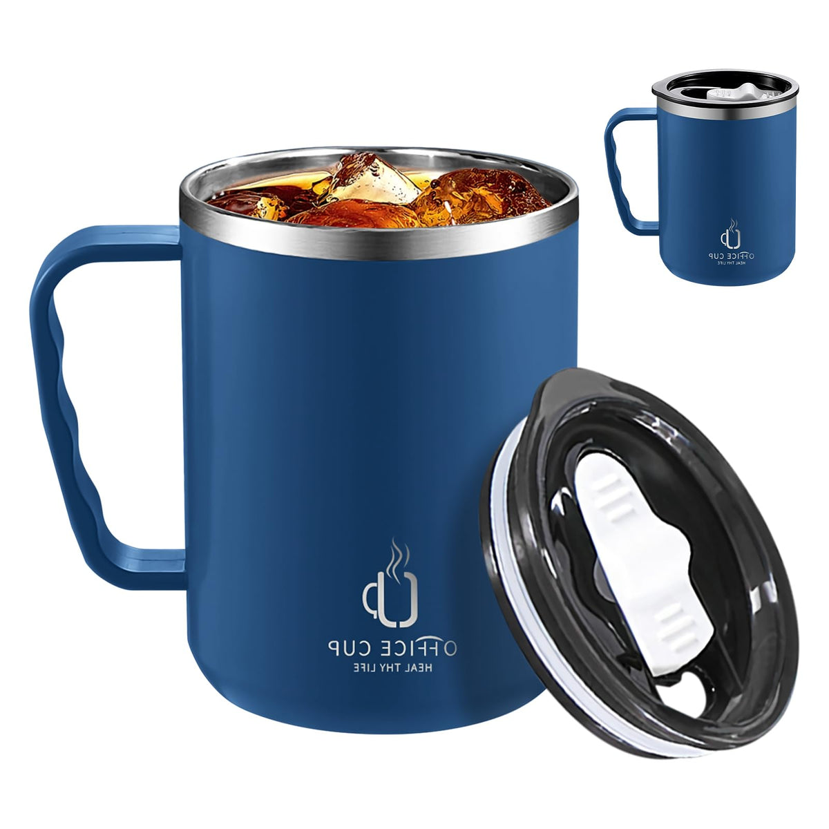2 Pack Insulated Stainless Steel Travel Mug 16.9 oz R156