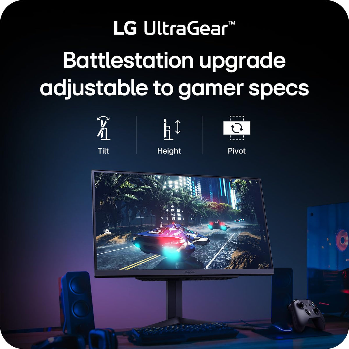 27-inch QHD IPS Gaming Monitor, 240Hz, 1ms, DisplayHDR 400, Black Q212430