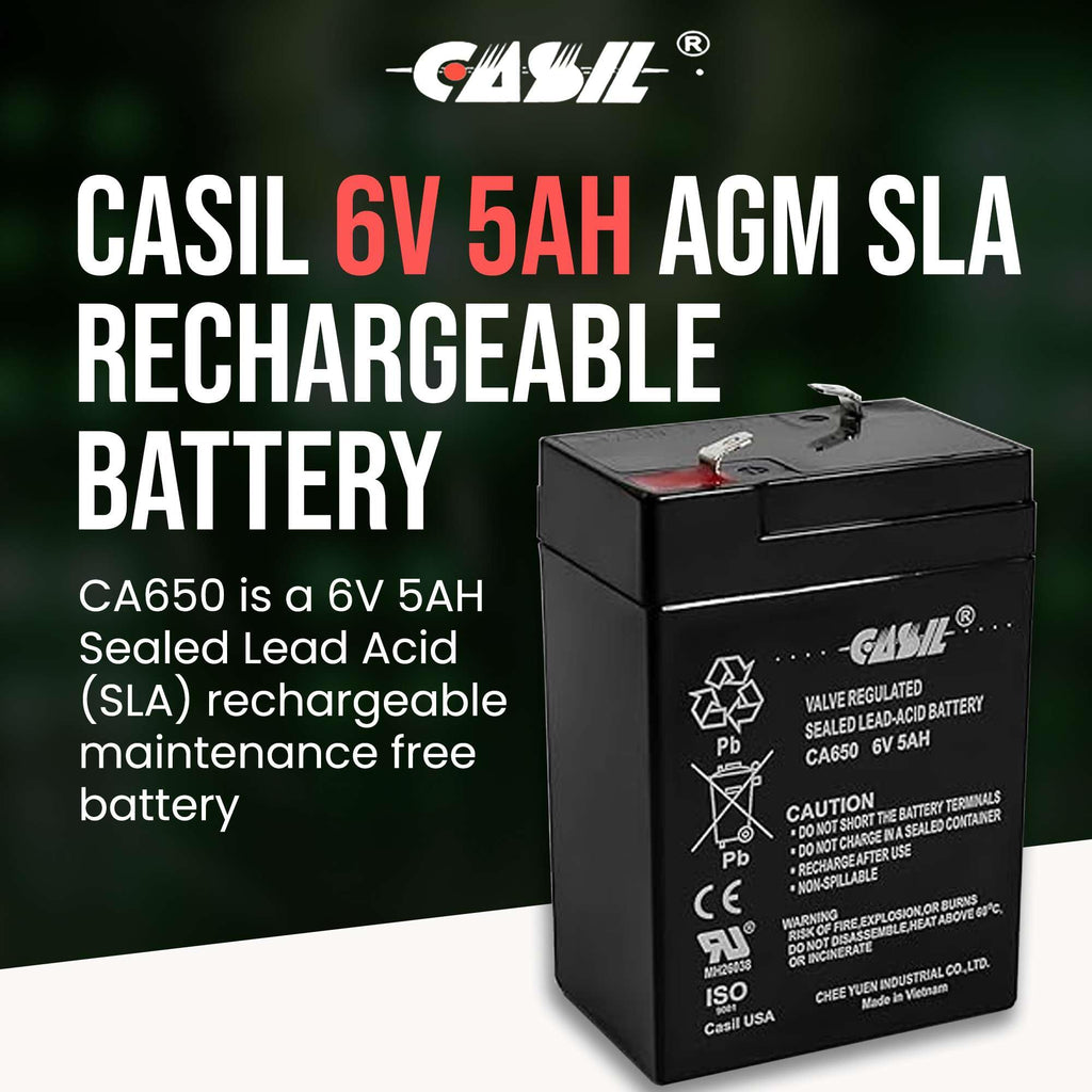 6V 5ah AGM SLA Rechargeable Battery A763413