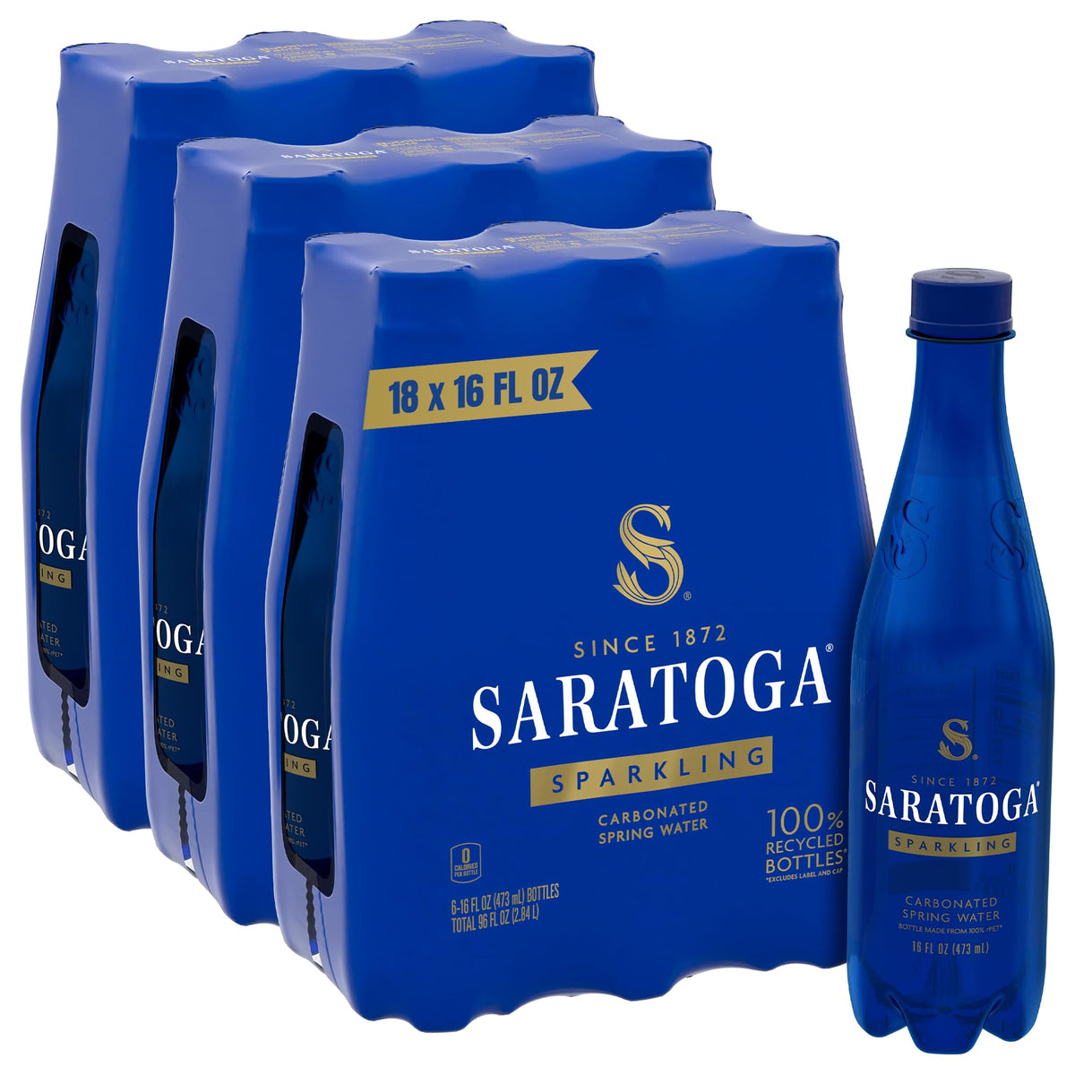 Sparkling Water Bottles 18-Pack 16 Fl Oz V942304