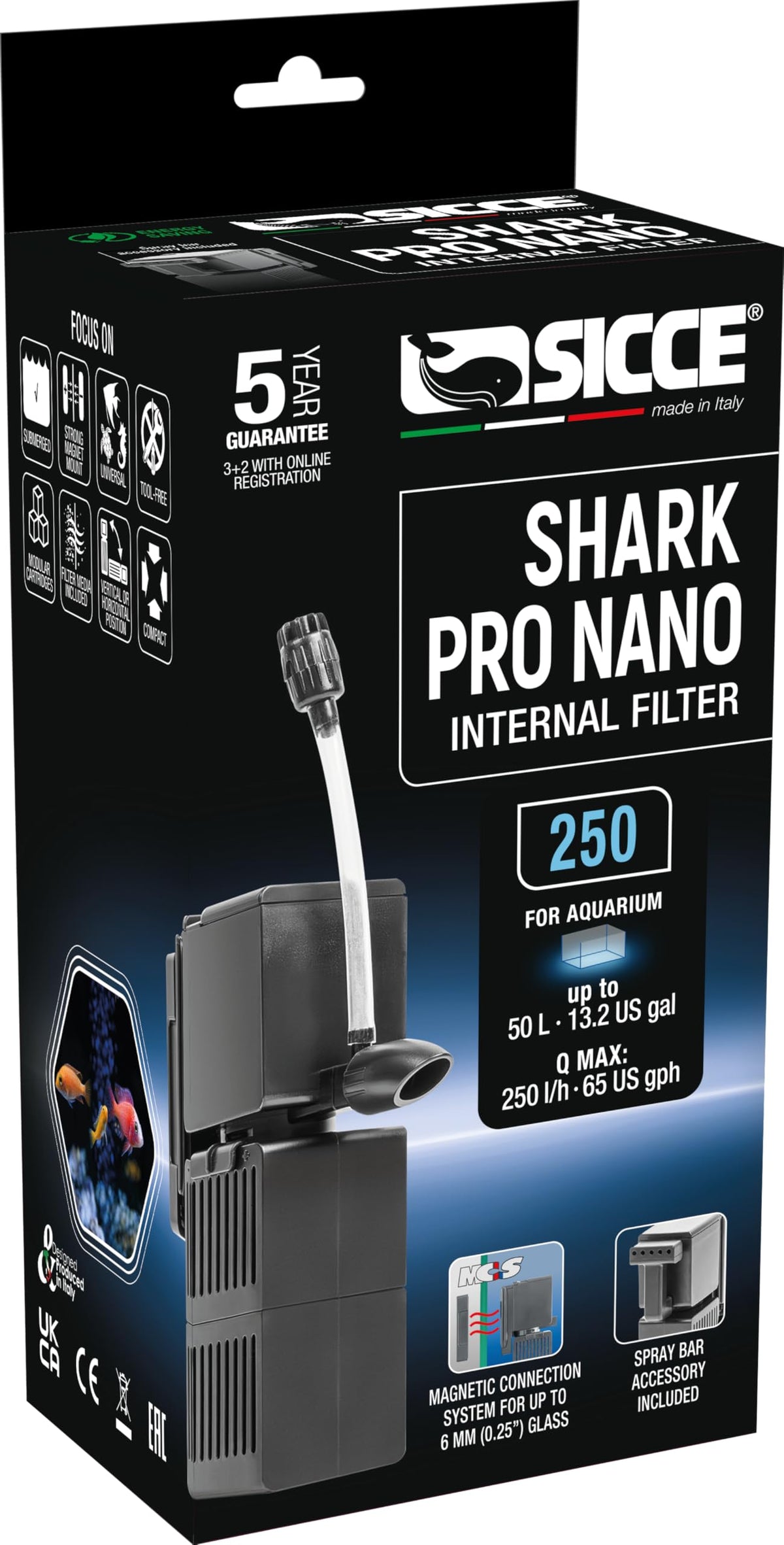 Internal 65 GPH Aquarium Power Filter up to 13 Gallon N455755