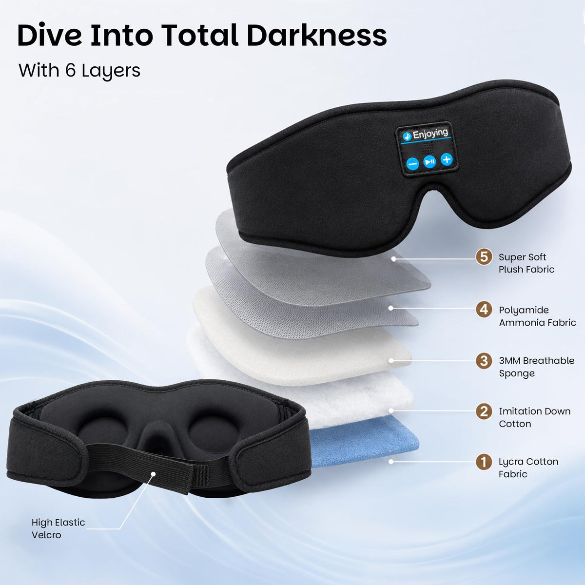 Sleep Mask with Headphones T484755