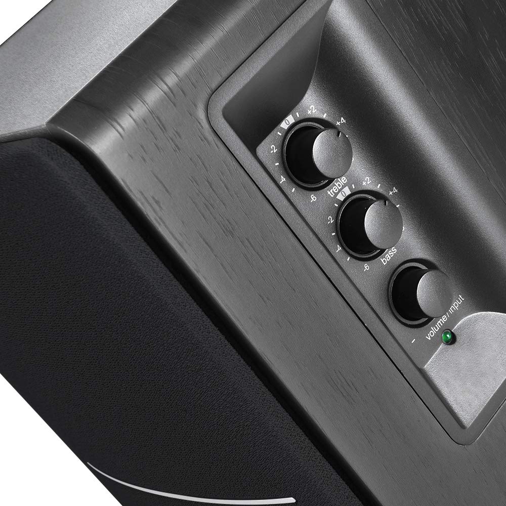 Active Bluetooth Bookshelf Speakers Black L55366