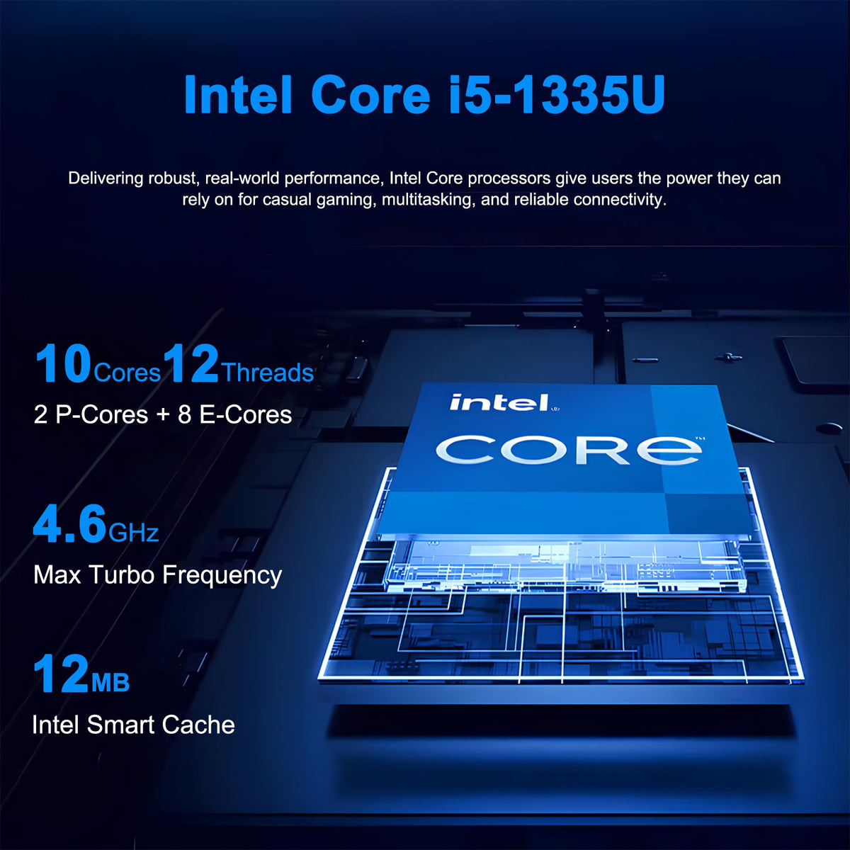 15.6" FHD Anti-Glare Intel 10-core i5 16GB RAM 256GB SSD Laptop E73449