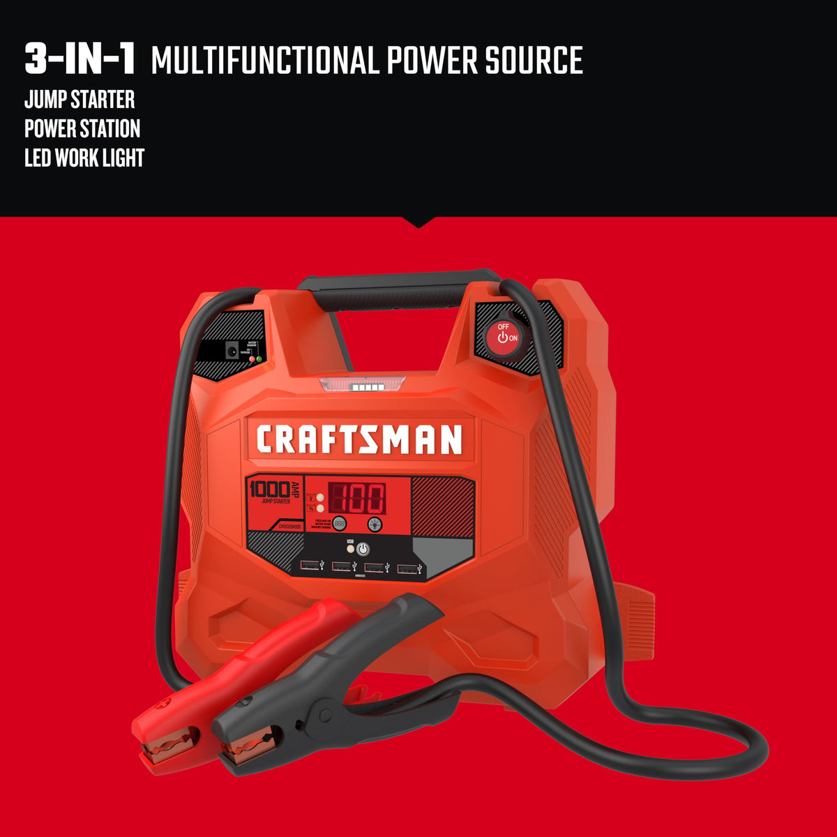 Car Battery Jump Starter and Portable Power Station A786704