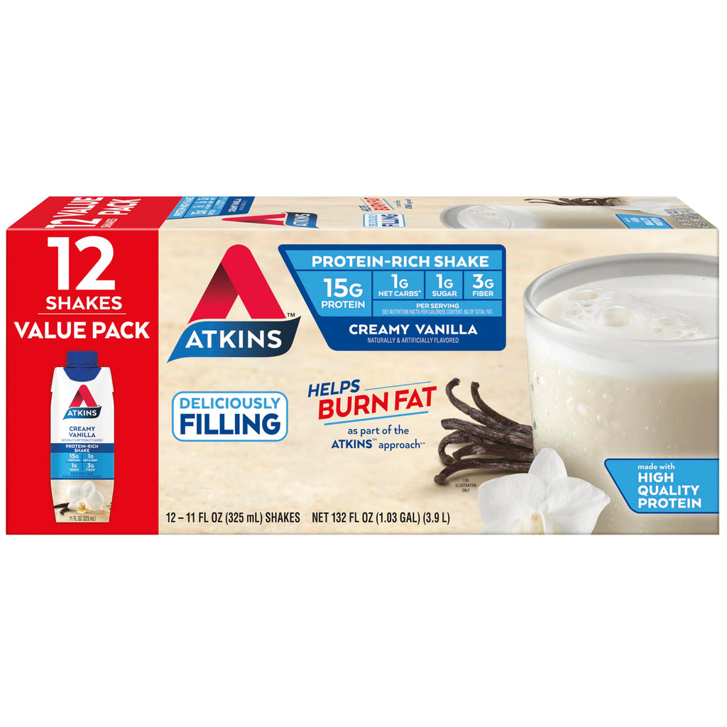 Chocolate Banana & Creamy Vanilla Protein Shake, 12 Count S982385