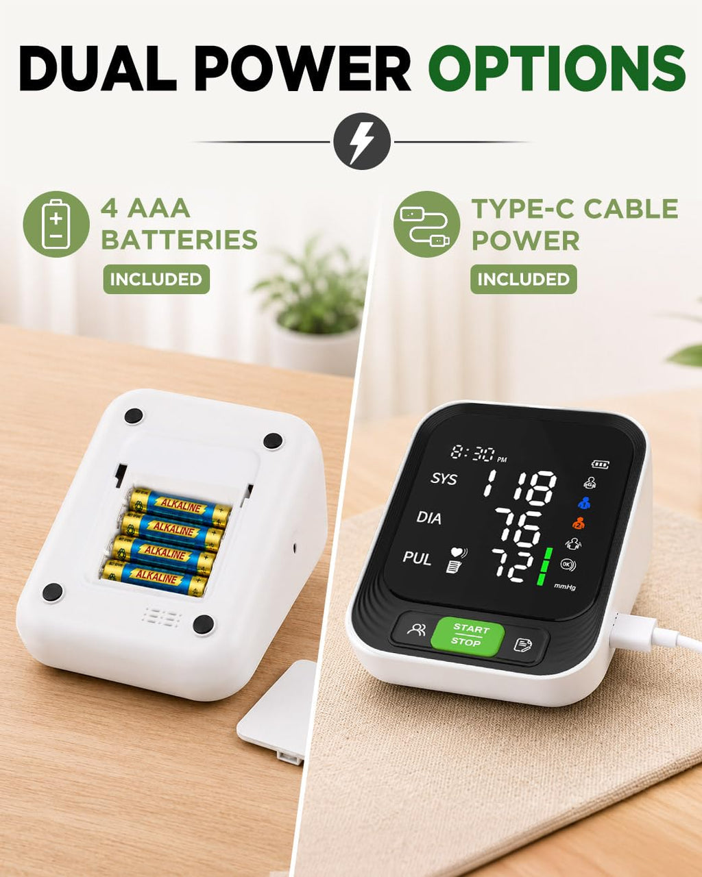 Upper Arm Blood Pressure Monitor with Large Cuff N1525