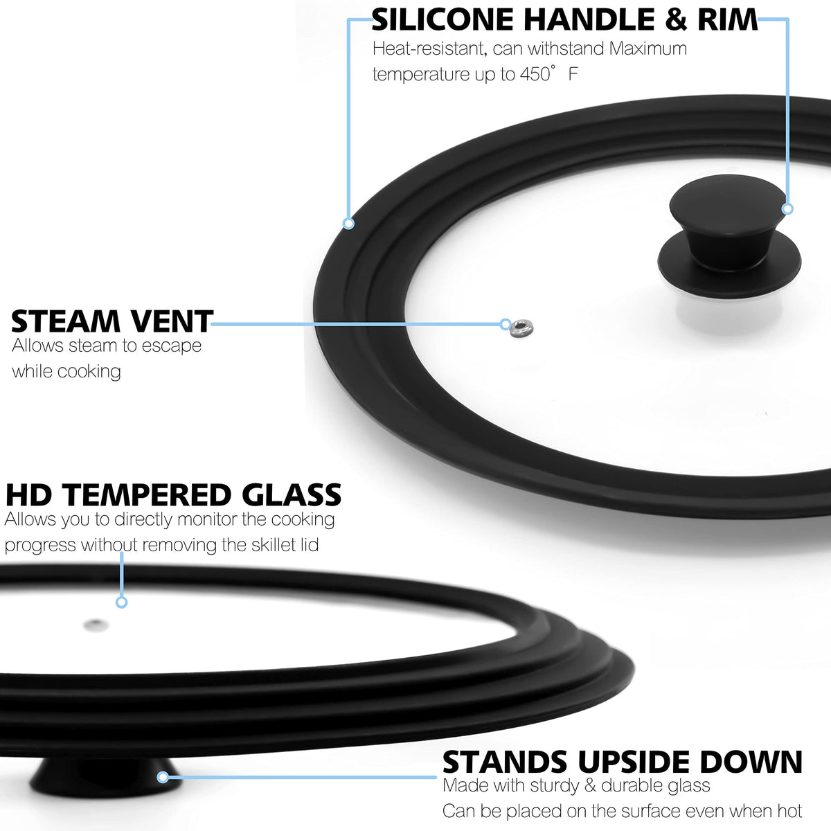 Silicone Universal Lid for Pots, Pans and Skillets C299