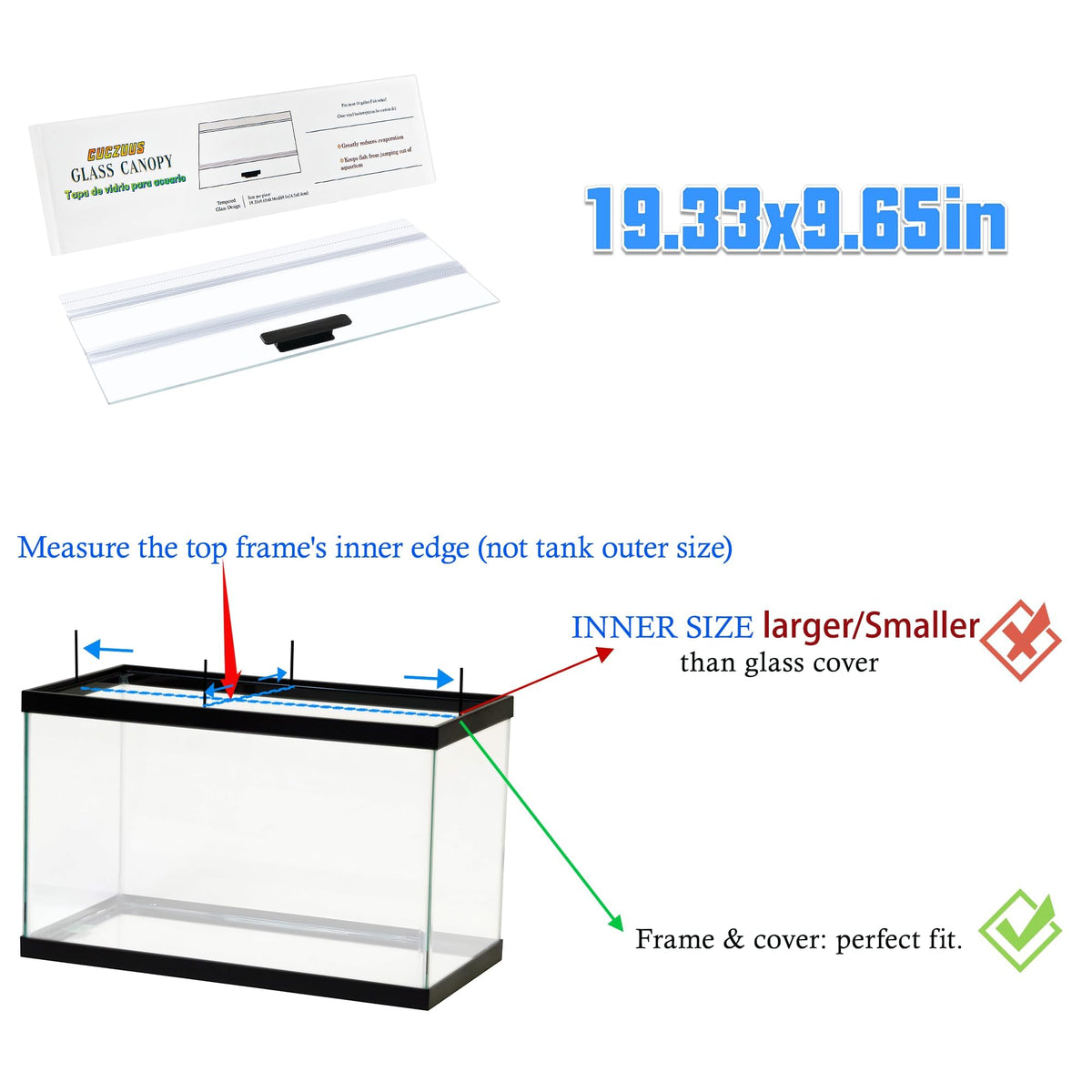 Clear Tempered Glass Canopy D756