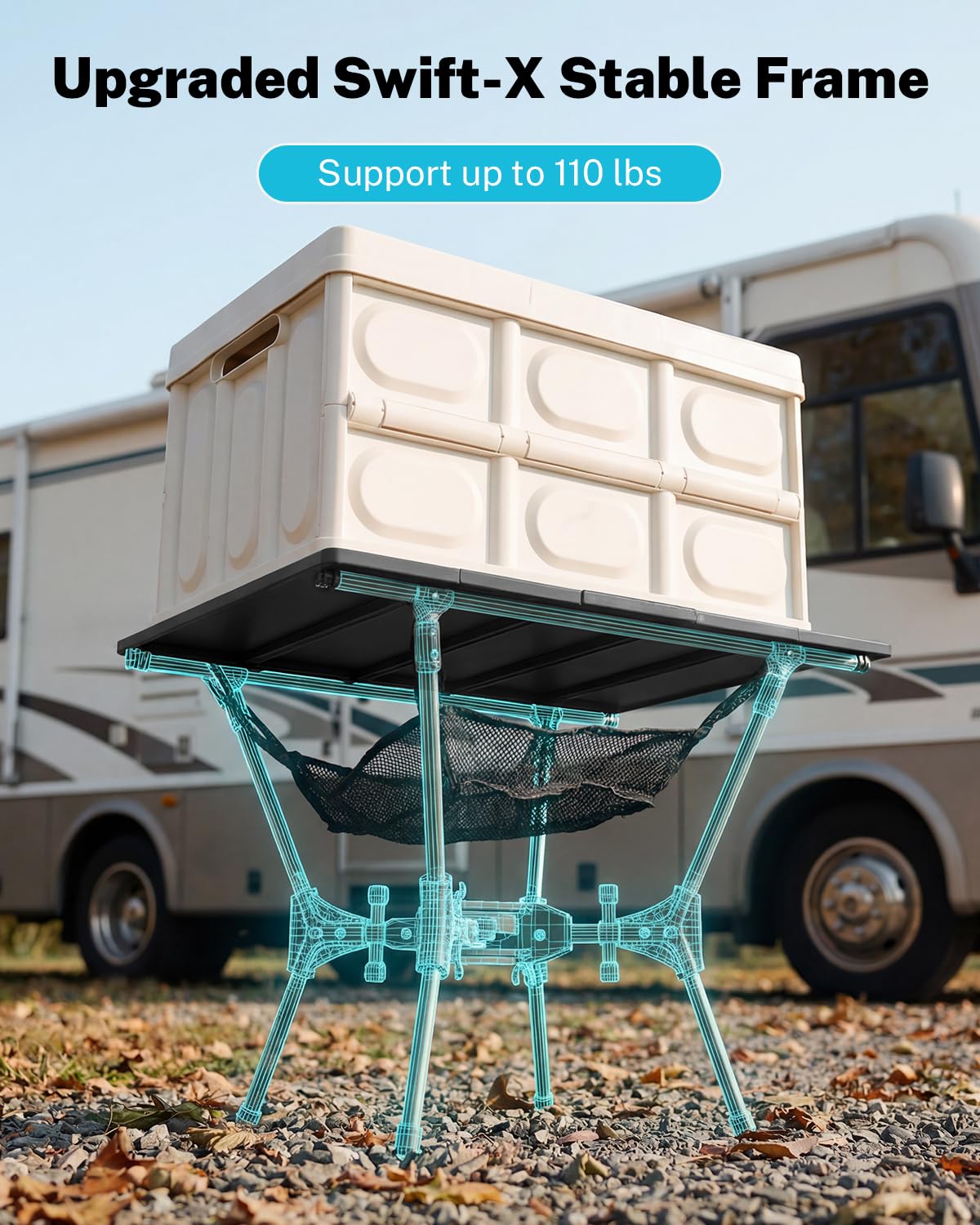 Foldable Aluminum Camping Table W487215