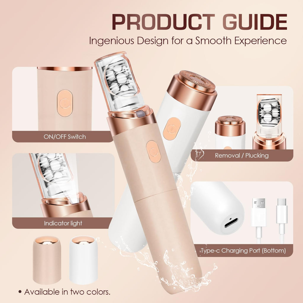 Women 2-in-1 Rechargeable Electric Shaver (Pink) Z68599