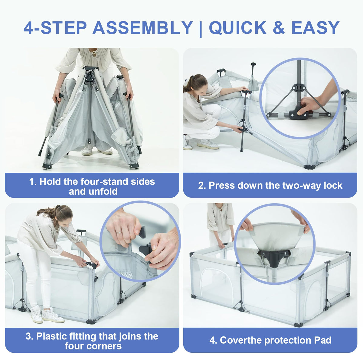 Foldable Baby Playpen J831