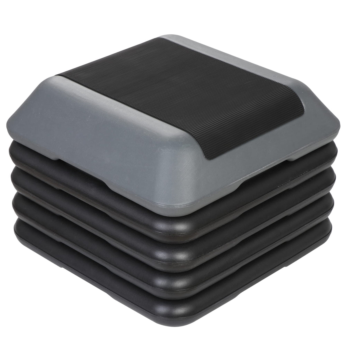 Height Adjustable Step Aerobic Platform with 4 Risers V801