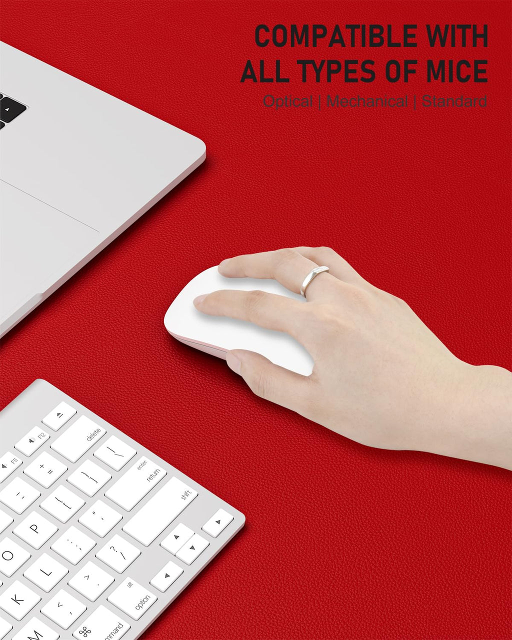 Bright Red Desk Pad I18477