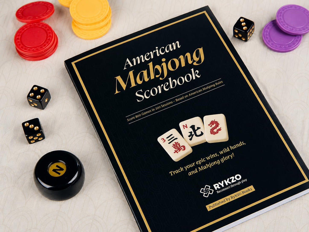 166 Engraved Melamine Mahjong Set with Travel Bag N356