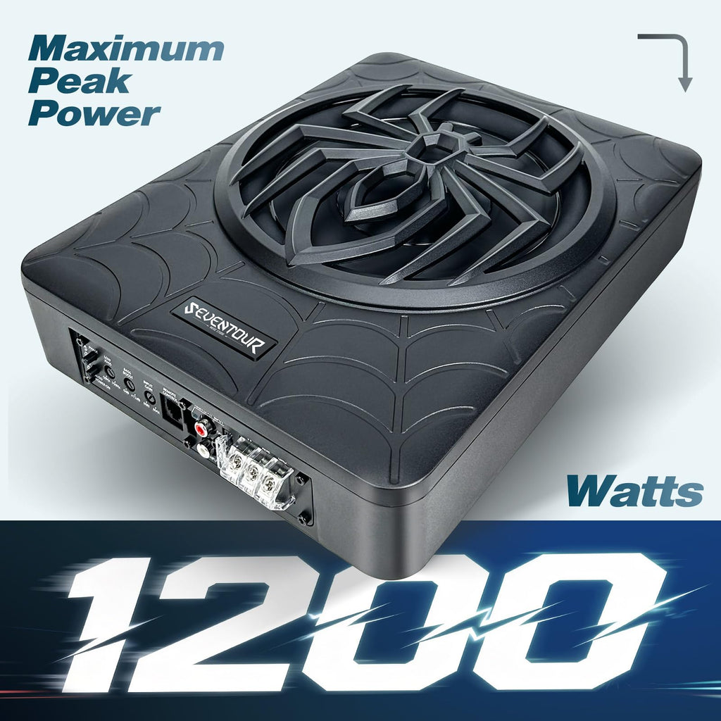 10" 1200W Powered Car Subwoofer with Amplifier Q806687
