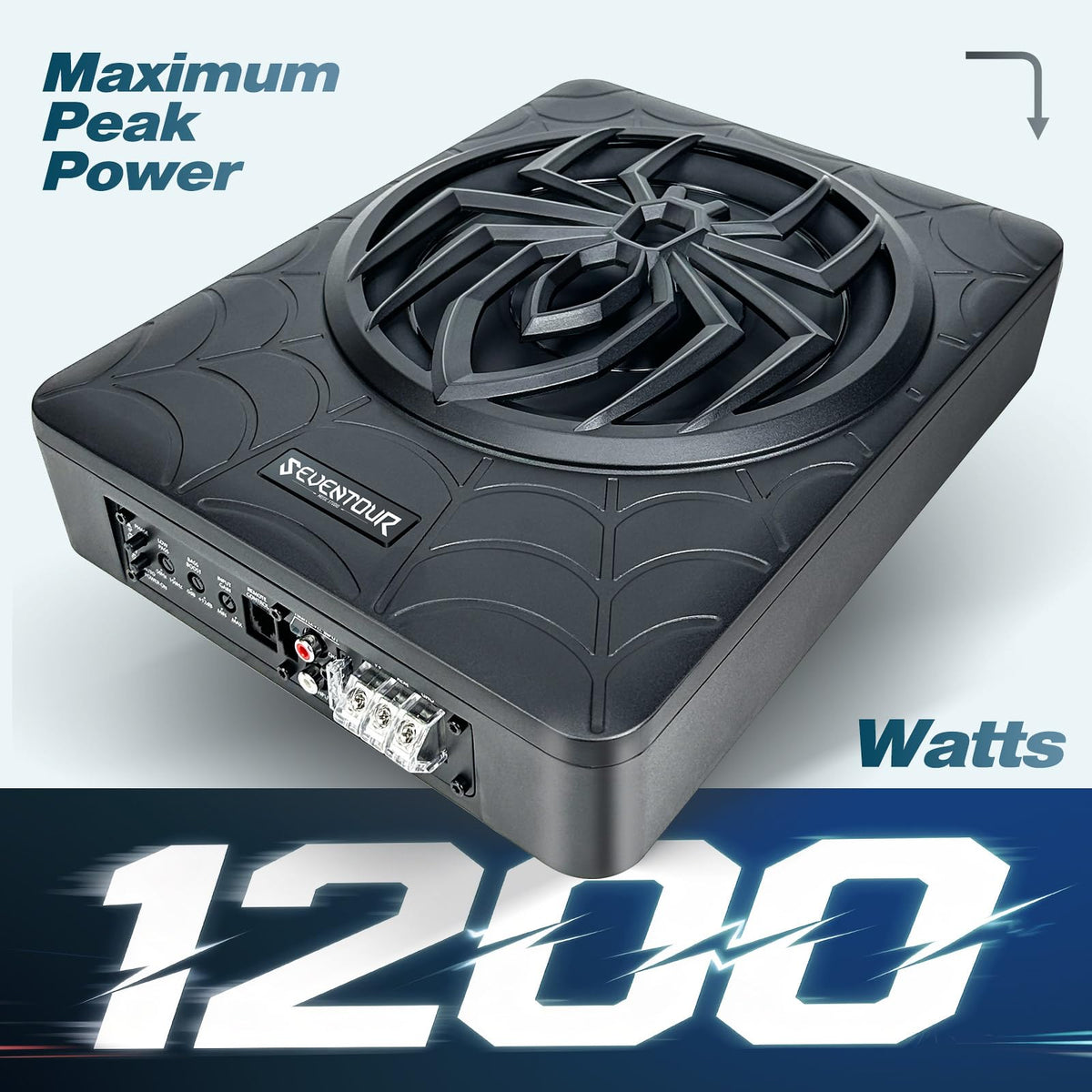 10" 1200W Powered Car Subwoofer with Amplifier Q806687